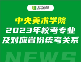 中央美術(shù)學(xué)院2023年校考專業(yè)及對應(yīng)省份統(tǒng)考關(guān)系