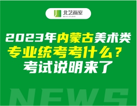 2023年內(nèi)蒙古美術(shù)類專業(yè)統(tǒng)考考什么？考試說明來了
