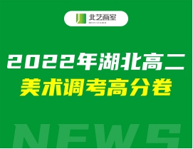 2022年湖北高二美術(shù)調(diào)考高分卷（色彩、素描、速寫高清試卷）