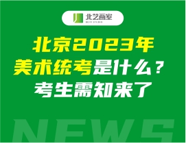 北京2023年美術(shù)統(tǒng)考是什么？考生需知來了