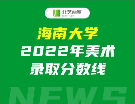 海南大學(xué)2022年美術(shù)錄取分?jǐn)?shù)線