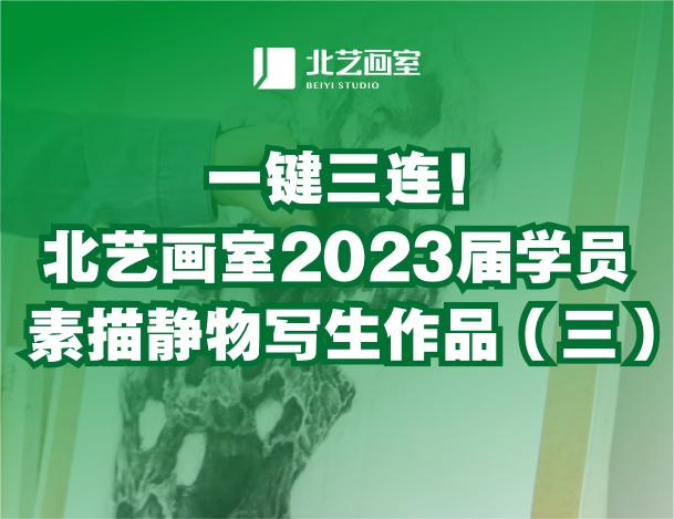 一鍵三連！北藝畫室2023屆學(xué)員素描靜物寫生作品（三）